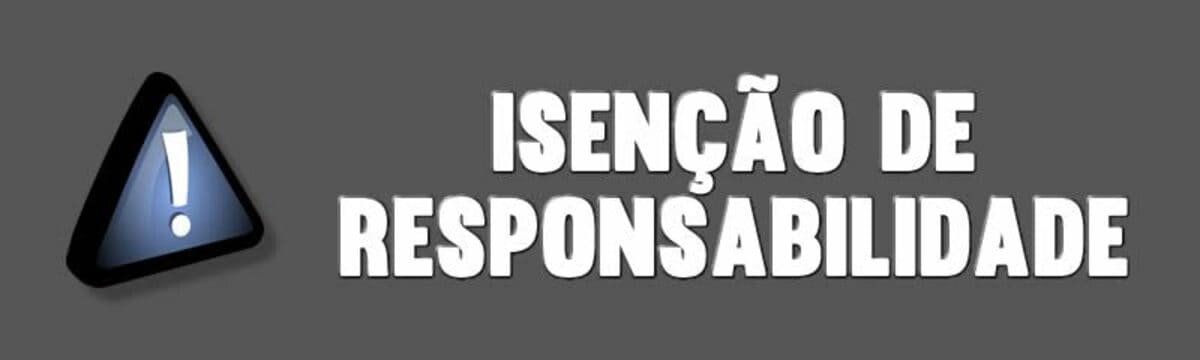 Disclaimer isenção de responsábilidade