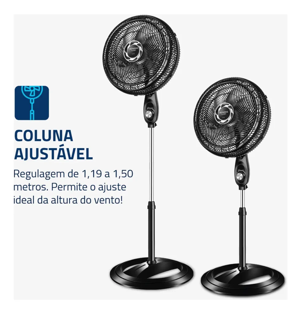 Ventilador De Coluna Mondial ajustavel